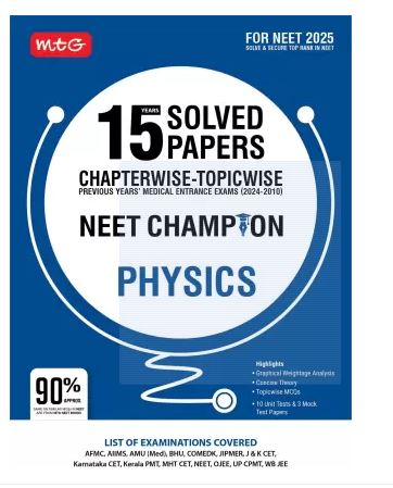 MTG 15 Years NEET Chapterwise Topicwise Previous Years Solved Papers Physics